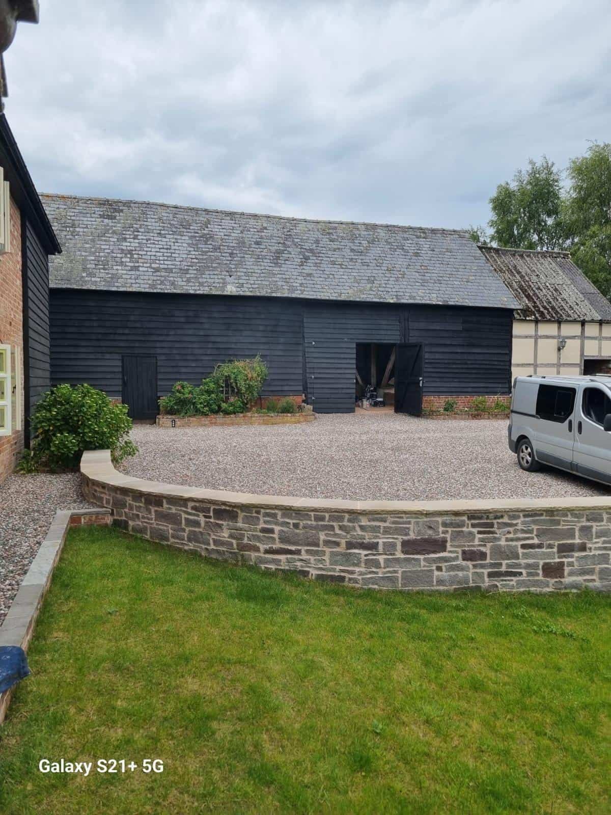 Barn and outbuildings after repainting