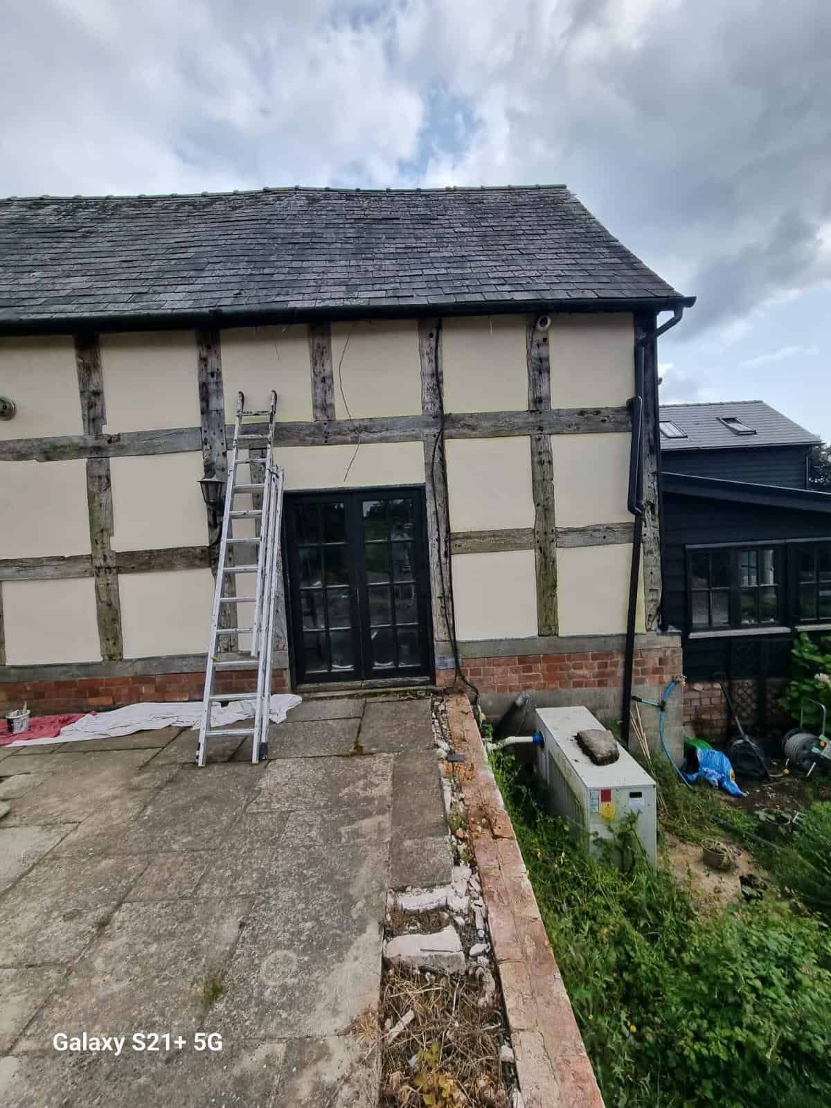 Barn gable end after decorating