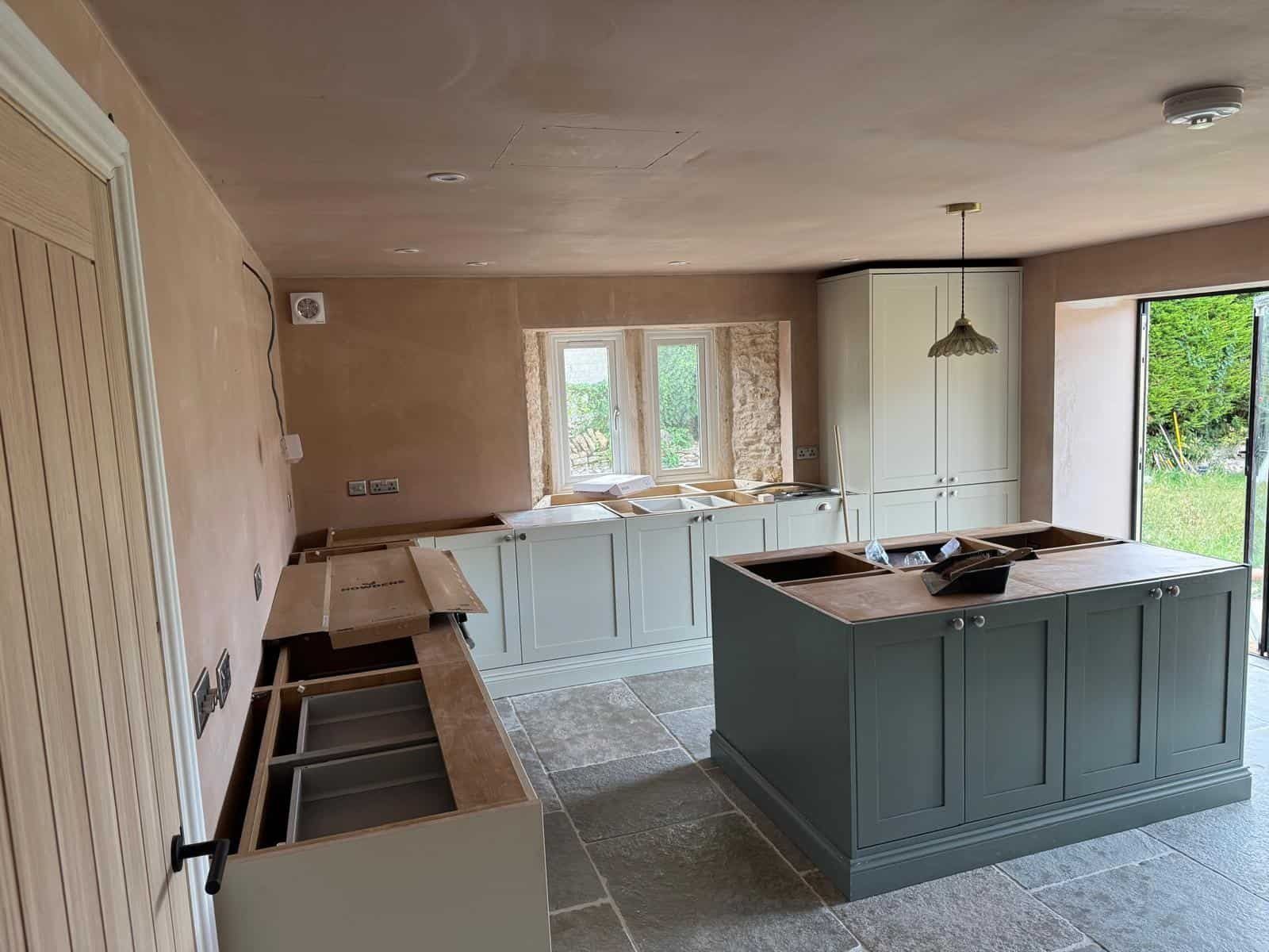 Kitchen area before decoration
