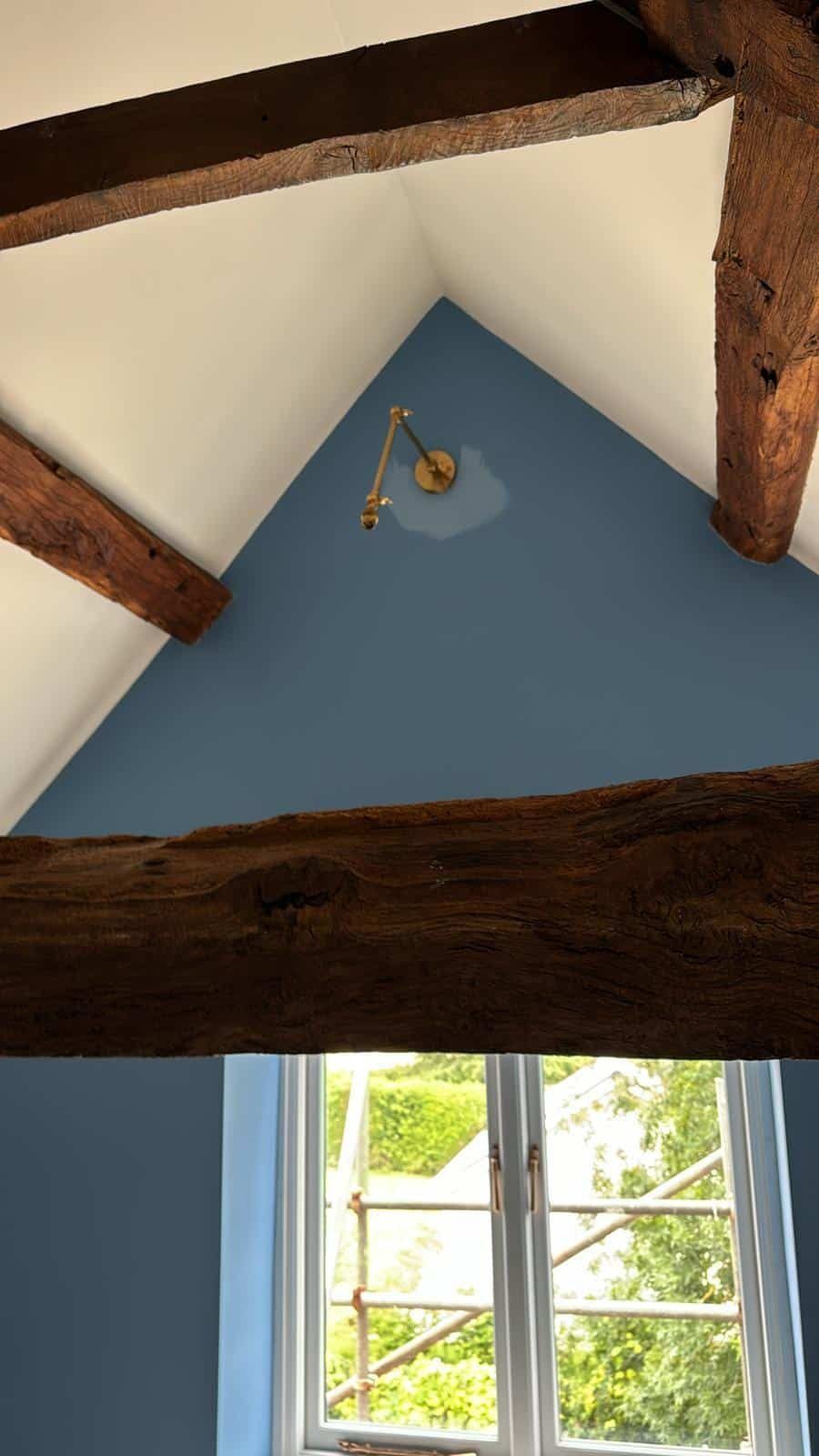 Beamed cottage bedroom - progress photo 9