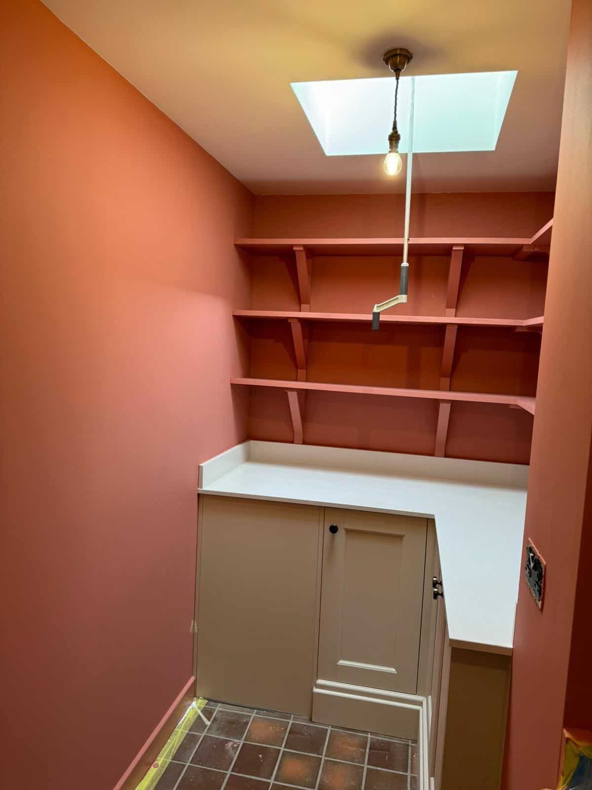 Beamed cottage bedroom - progress photo 12